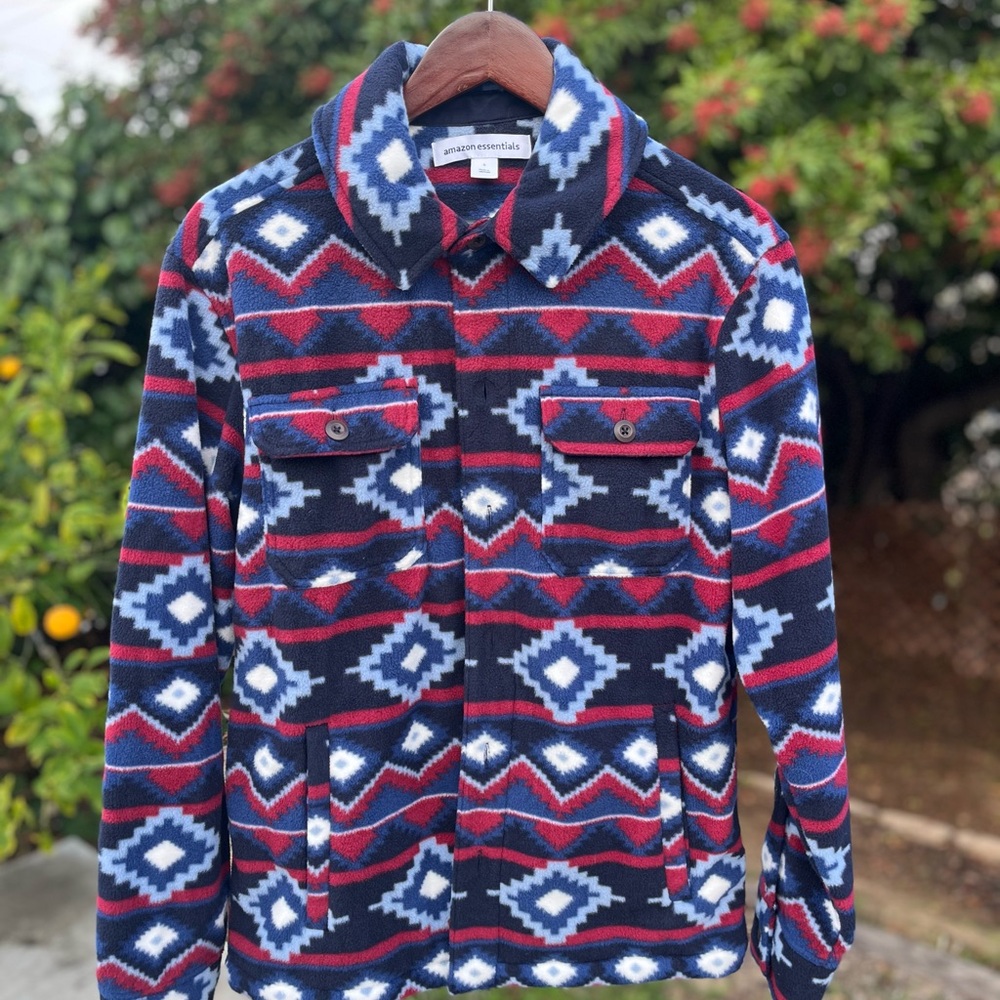 Amazon Essentials Geometric Fleece Jacket